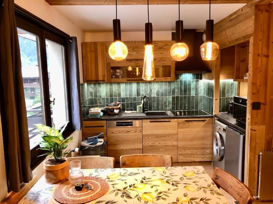 Apartement Vue Montage Magnifique 2Ch 5Mn Piste 3 Les Houches Extérieur photo